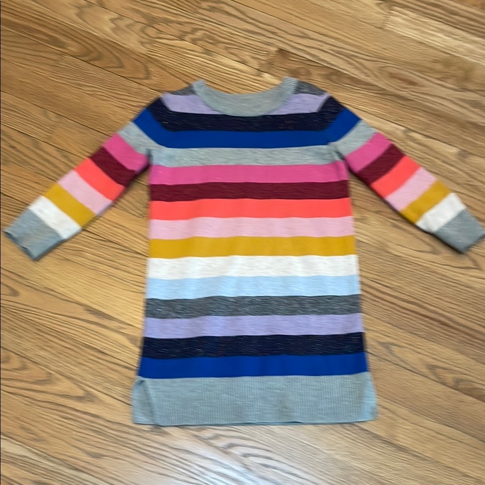 Gap kids Colorful Striped Sweater Dress, size XS (4-5)